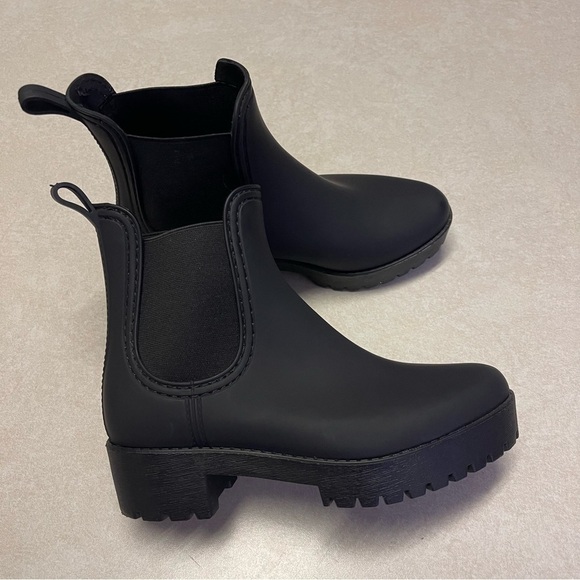 Jeffrey Campbell Cloudy Rain Boot Black Matte - Black size 36 - Picture 7 of 10